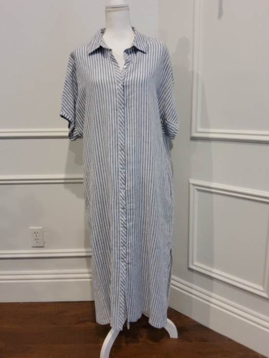 Lucky Brand Other - Lucky Brand Blue and White Striped Maxi Dress - NWT